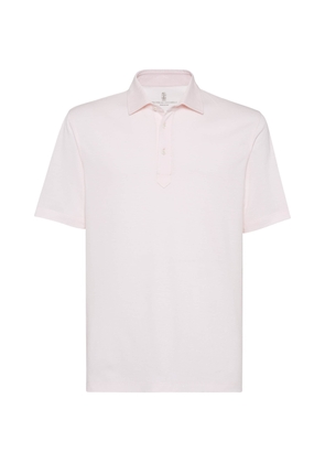 Brunello Cucinelli Cotton-Linen Piqué Polo Shirt