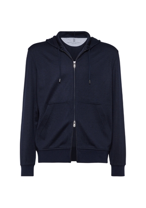 Brunello Cucinelli Cashmere-Silk-Blend Hoodie