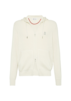 Brunello Cucinelli Cotton English Rib Hoodie