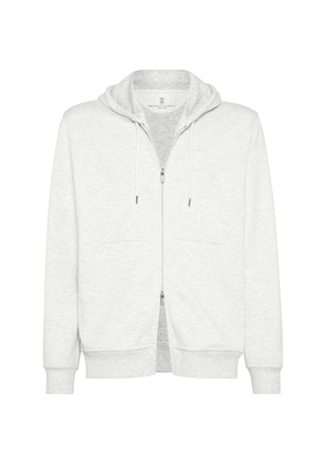 Brunello Cucinelli Cotton-Cashmere-Silk-Blend Hoodie