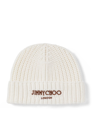Jimmy Choo Yuki Virgin Wool Beanie