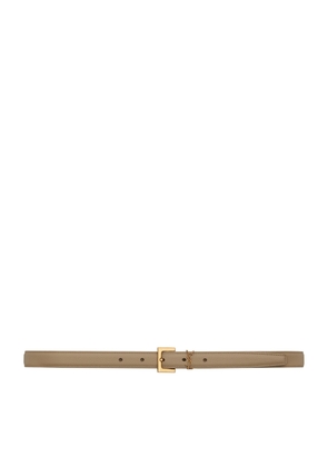 Saint Laurent Leather Monogram Belt