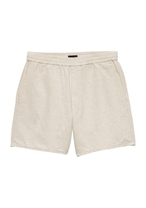 Prada Cotton-Linen Triangle Bermuda Shorts