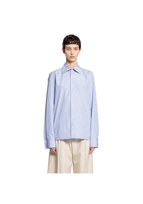 SAINT LAURENT WOMAN BLUE SHIRTS