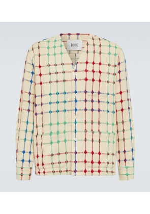 Bode Dobby Weave cotton jacket