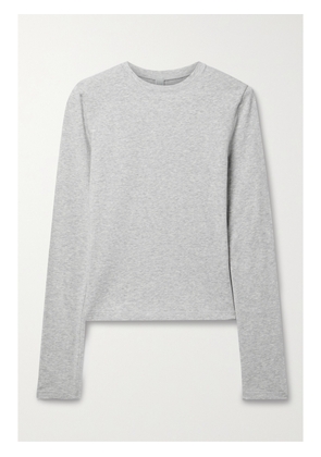 SKIMS - Stretch-cotton Jersey Top - Light Heather Gray - XXS,XS,S,M,L,XL,2XL,3XL,4XL