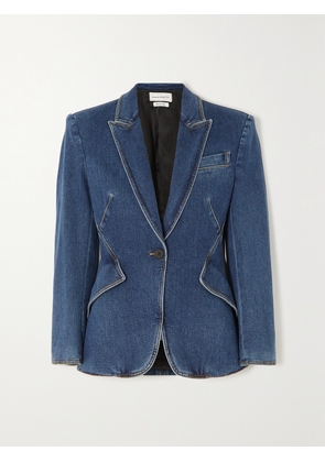 MCQUEEN - Denim Blazer - Blue - IT34,IT36,IT38,IT40,IT42,IT44,IT46,IT48,IT50