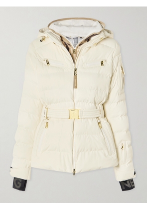 BOGNER - Ellya Layered Belted Quilted Ski Jacket - Cream - FR 34,FR 36,FR 38,FR 40,FR 42,FR 44