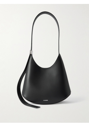 Jil Sander - Small Embellished Leather Shoulder Bag - Black - One size