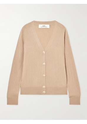 Arch4 - Oriane Ribbed Organic Cashmere Cardigan - Neutrals - xx small,x small,small,medium,large,x large