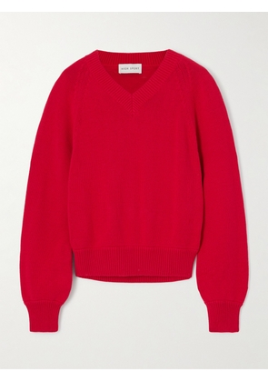 HIGH SPORT - Veronica Cotton Sweater - Red - x small,small,medium,large,x large