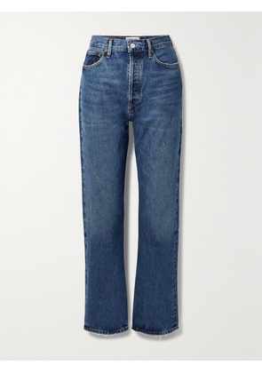 AGOLDE - + Net Sustain '90s Pinch Waist High-rise Straight-leg Organic Jeans - Blue - 22,23,24,25,26,27,28,29,30,31,32