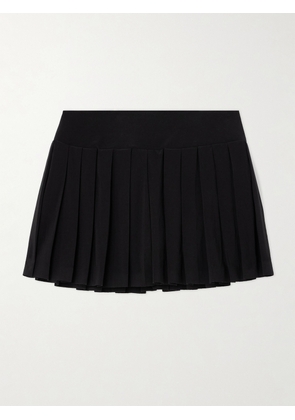 Norma Kamali - Pickleball Pleated Jersey Tennis Skirt - Black - x small,small,medium,large,x large