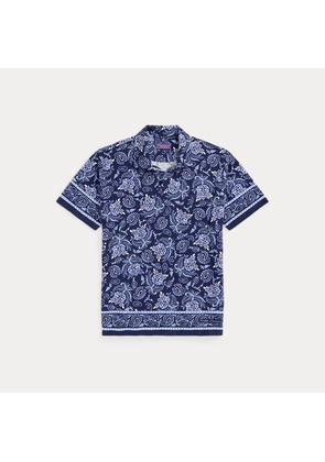 Paisley-Print Riviera Terry Polo Shirt
