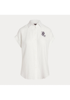 Relaxed Fit Linen Short-Sleeve Shirt