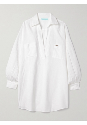 Melissa Odabash - Trixie Cotton And Linen-blend Tunic - White - x small,small,medium,large,x large