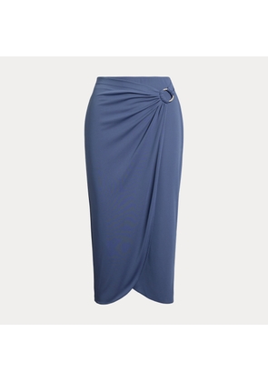 Ring-Trim Stretch Jersey Pencil Skirt