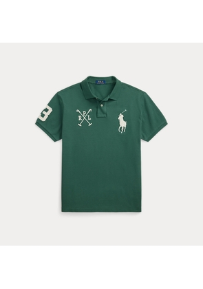 Custom Slim Fit Big Pony Mesh Polo Shirt