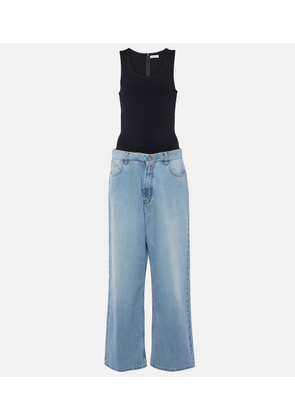 AlaÃ¯a Denim jumpsuit