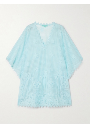 Melissa Odabash - Josie Cotton-blend Guipure Lace Kaftan - Blue - One size