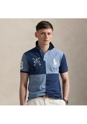 Custom Slim Fit Big Pony Mesh Polo Shirt