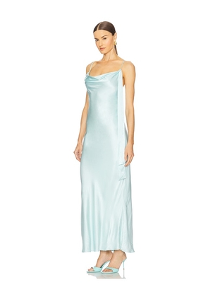 Bardot Renu Cowl Neck Maxi Dress in Baby Blue. Size 10. Also in 12, 4, 6, 8.