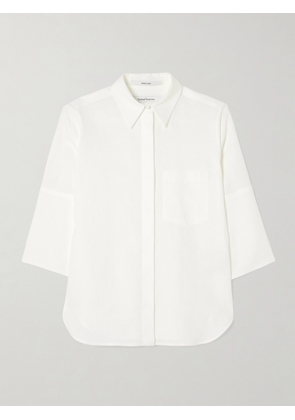 Another Tomorrow - Linen Shirt - White - IT36,IT38,IT40,IT42,IT44,IT46,IT48,IT50