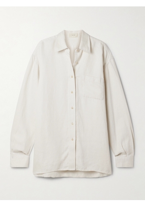 The Row - Nesson Linen-twill Shirt - White - US0,US2,US4,US6,US8,US10,US12,US14