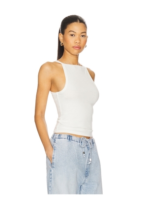 Free People Mia Tank Top in Ivory. Size L. Also in M, S, XL, XS.