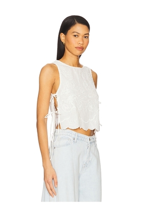Free People Faded Gardens Tank in White. Size L. Also in M, XL.