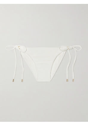 Melissa Odabash - Cancun Embellished Bikini Briefs - White - UK 6,UK 8,UK 10,UK 12,UK 14,UK 16