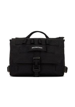 Balenciaga Army Messenger Bag in Black - Black. Size all.