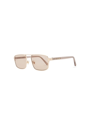 Lu Goldie Billie Sunglasses in Tan.