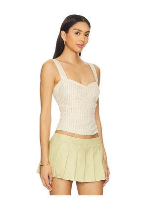LIONESS Cobain Corset in Beige. Size L. Also in M, S, XL, XS, XXS.