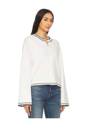SNDYS Daphne Cardigan in White. Size L. Also in XL, XS, XXL.