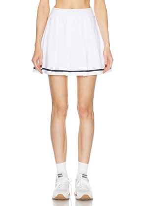 Varley Clarendon High Rise 16 Skort in White - White. Size L (also in ).