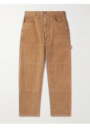 Marant - Lorson Wide-Leg Double-Knee Cotton-Blend Corduroy Trousers - Men - Brown - UK/US 29