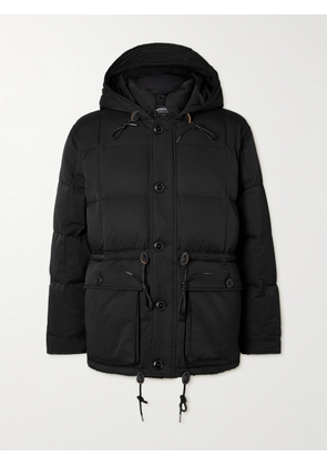 FrizmWORKS - Karakoram Quilted Cotton-Blend Hooded Down Jacket - Men - Black - S