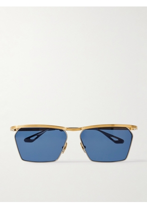Jacques Marie Mage - Bresson D-Frame Gold- and Silver-Tone Sunglasses - Men - Gold