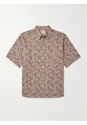 Marant - Paisley-Print Cotton Shirt - Men - Brown - XS