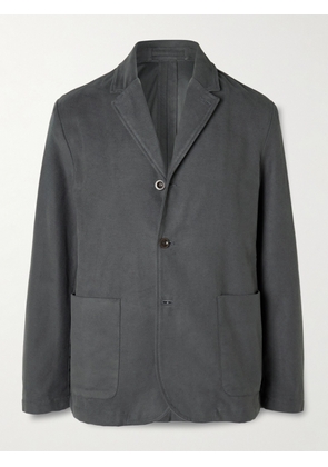 Mr P. - Organic Cotton-Blend Moleskin Suit Jacket - Men - Gray - 36