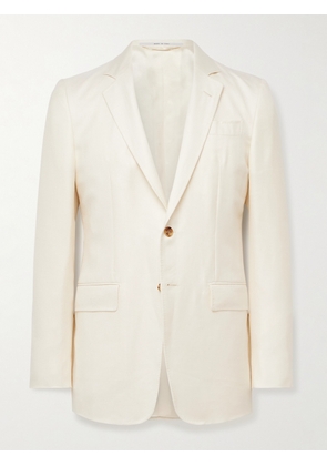 Gabriela Hearst - Irving Slim-Fit Unstructured Wool, Silk and Linen-Blend Twill Suit Jacket - Men - Neutrals - IT 48