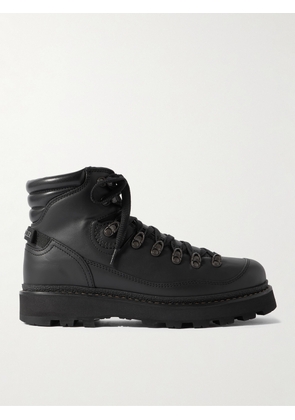 Moncler - Peka Trek Leather Hiking Boots - Men - Black - EU 40