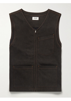 AGOLDE - Ogden Denim Gilet - Men - Brown - S