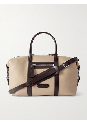 TOM FORD - Buckley Full-Grain Leather Weekend Bag - Men - Neutrals