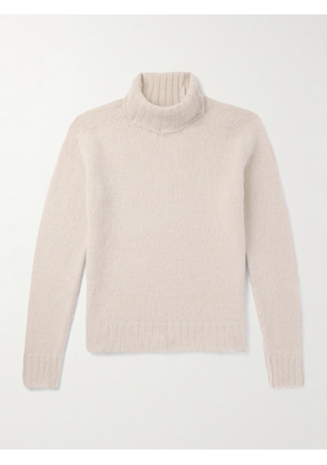 TOM FORD - Slim-Fit Brushed Wool-Blend Rollneck Sweater - Men - Neutrals - IT 46