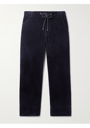Moncler - Straight-Leg Cotton-Corduroy Trousers - Men - Blue - IT 46