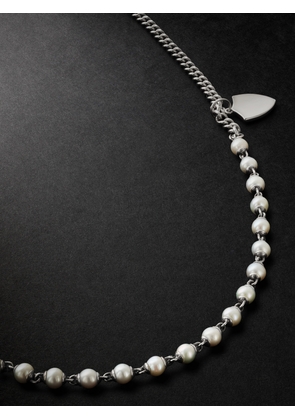 MAOR - Mondi Pearl and Sterling Silver Pendant Necklace - Men - Silver