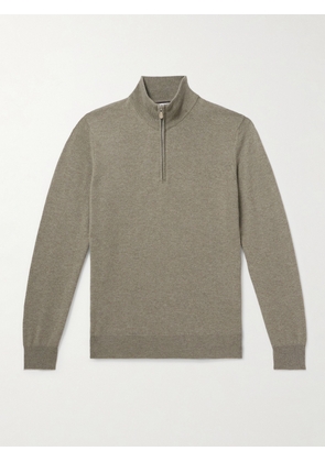 Brunello Cucinelli - Cashmere Half-Zip Sweater - Men - Gray - IT 46