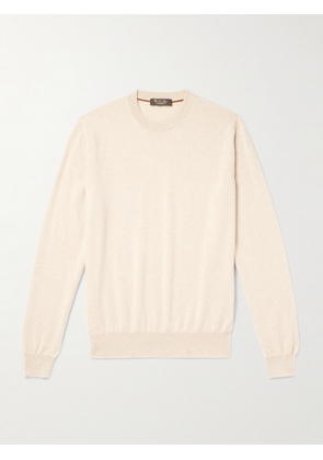 Loro Piana - Slim-Fit Baby Cashmere Sweater - Men - Neutrals - IT 46